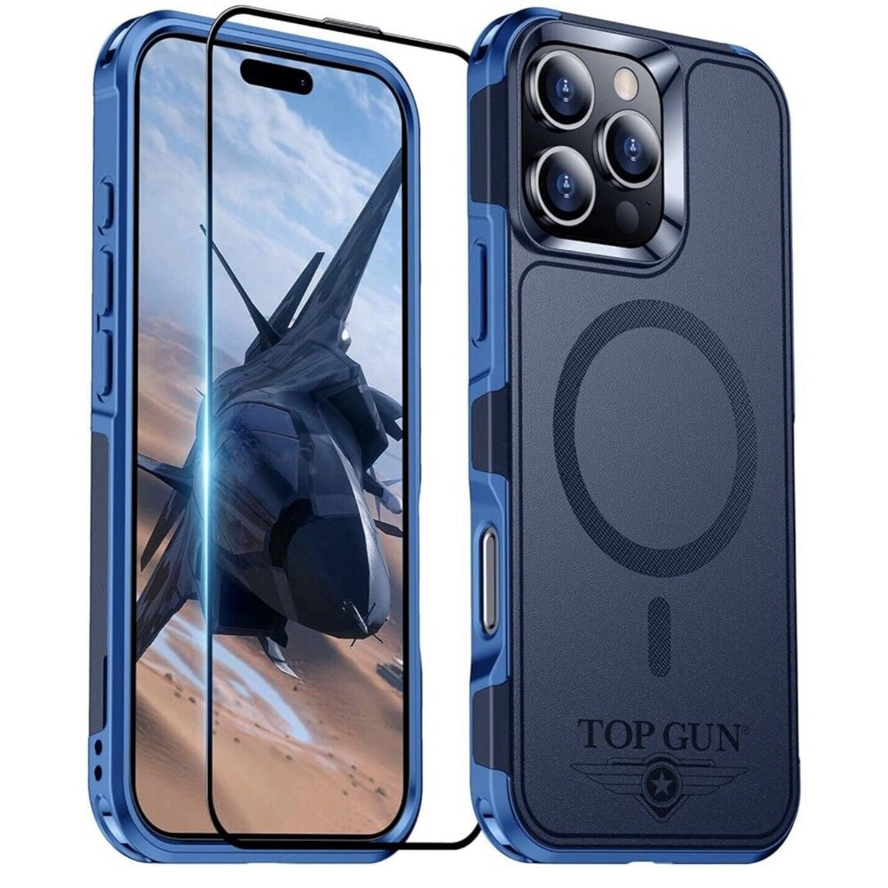 Top Gun Magnetic for iPhone 16 Pro Case, 6.3" Compatible with MagSafe, Clear